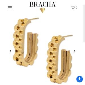 Bracha Rolly Oval Hoops